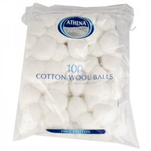 01 Athena Cotton Wool Balls White 100 s