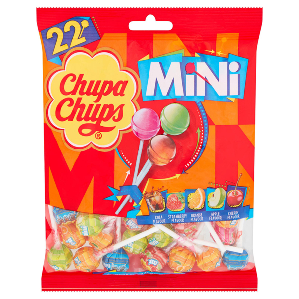 Chupa Chups Mini 22 Assorted Lollipops Packet 132g