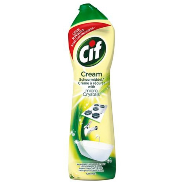 Cif Multi Purpose Cleaner with Cream and Micro Crystals Lemon - 500 ml