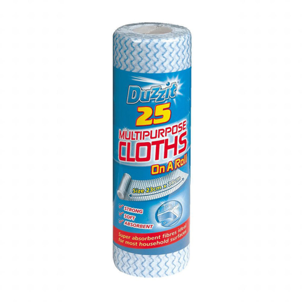 Duzzit Multi Purpose Cloths on a Roll 25s