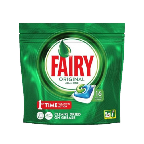 01 Fairy Original All In One Dishwasher Capsules 16 s