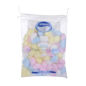 02 Athena Cotton Wool Balls Colour 100 s