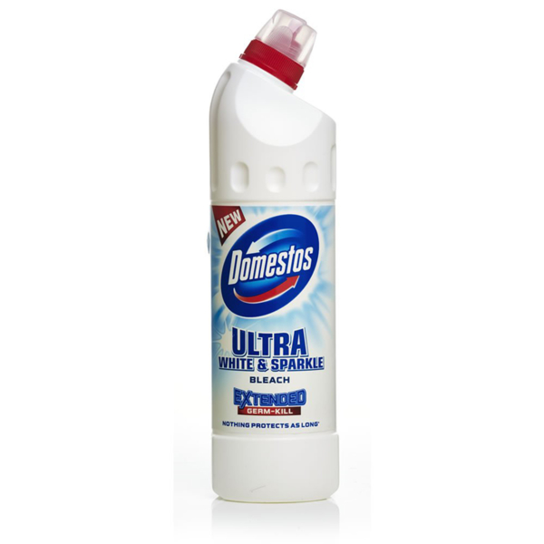 Domestos Ultra White Thick Bleach White & Sparkle 750ml