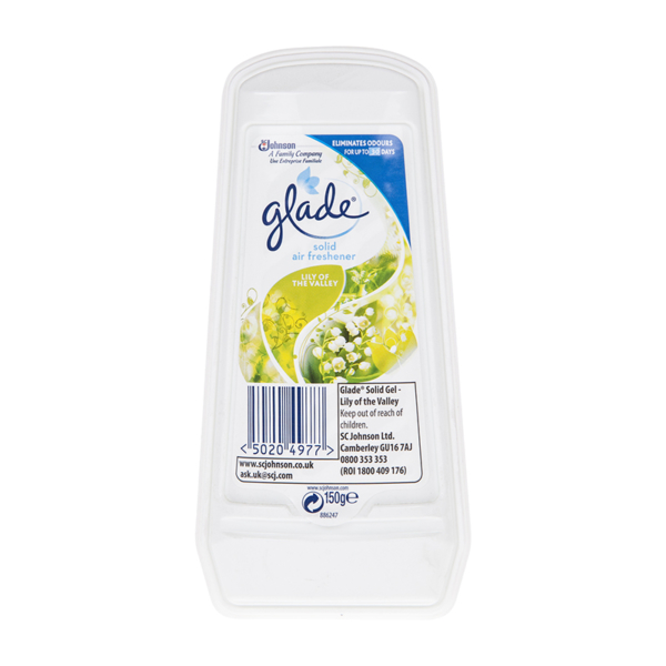 Glade Solid Air Freshener Lily Of The Valley 150g