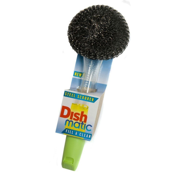 Dish Matic Steel Handle Brush Fill & clean