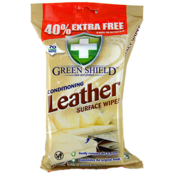 03 Greenshield Leather Surface Wipes 70 s
