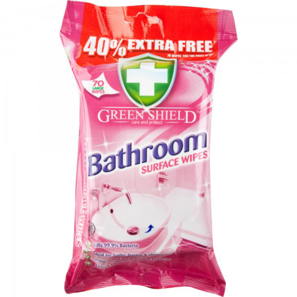 05 Greenshield Bathroom Surface Wipes 70 s