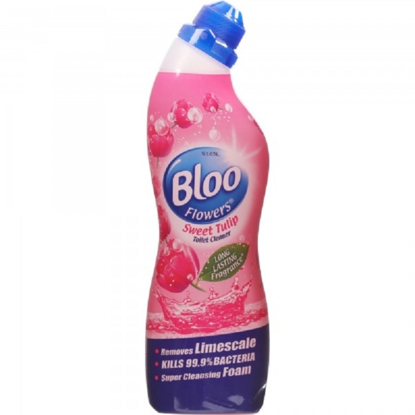 Bloo Flowers Toilet Liquid Cleaner Sweet Tulip - 750 ml
