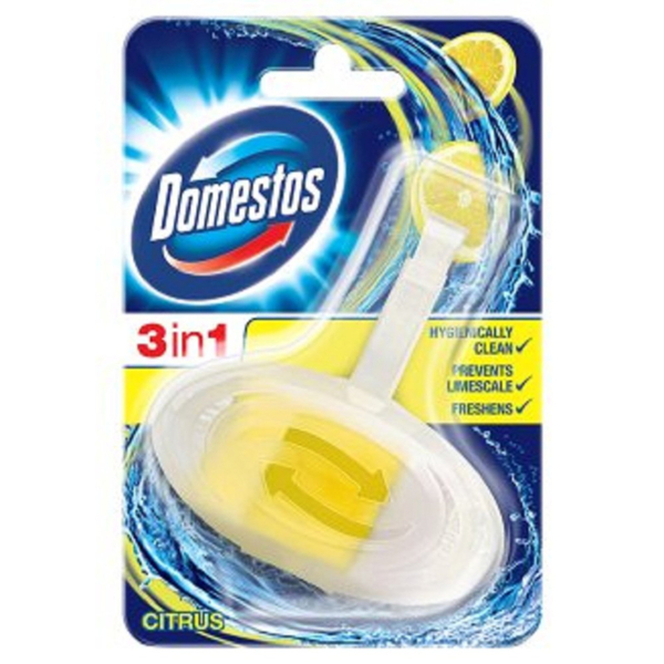 Domestos 3 In 1 power Toilet Block Citrus 40g