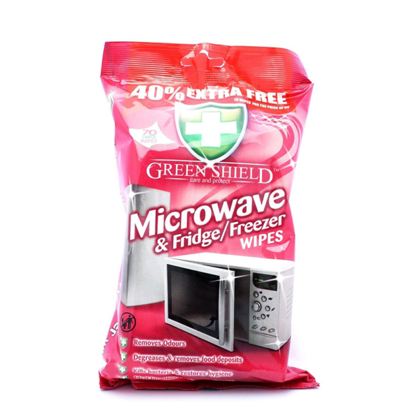 09 Greenshield Microwave Fridge Freezer Wipes 70