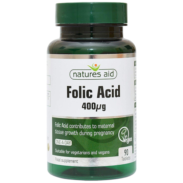 Natures Aid Folic Acid 400ug 90s