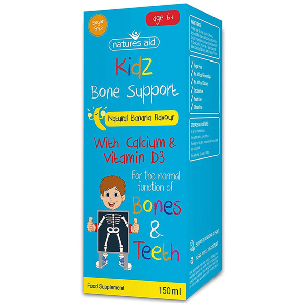 Natures Aid Kidz 6+ Bone Support Liquid 150ml