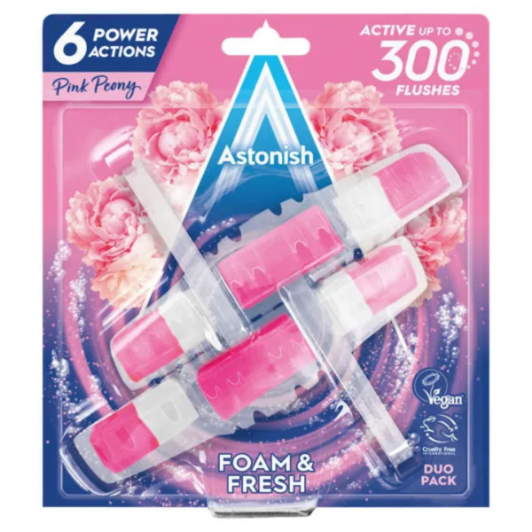 Astonish Rim Block Twin Pink Peony Blocks 2 X40g