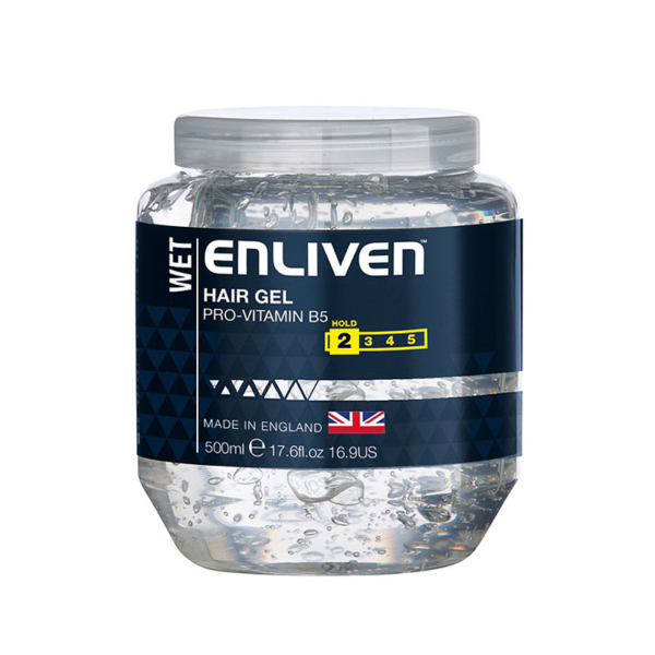 Enliven XL Hair Gel Wet Look 500ml -Clear