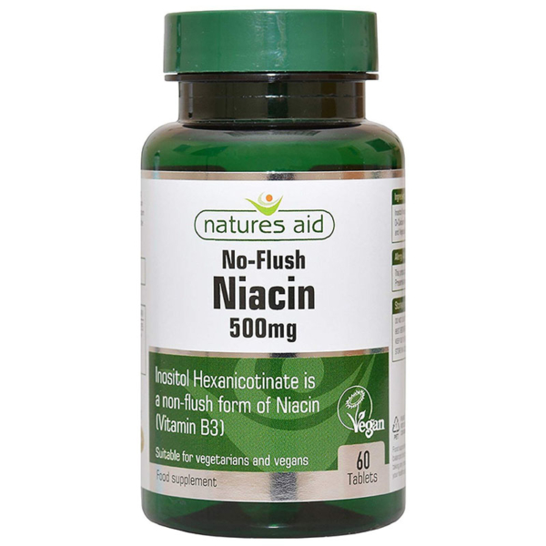 Natures Aid Niacin Vitamin B3 500mg 60s