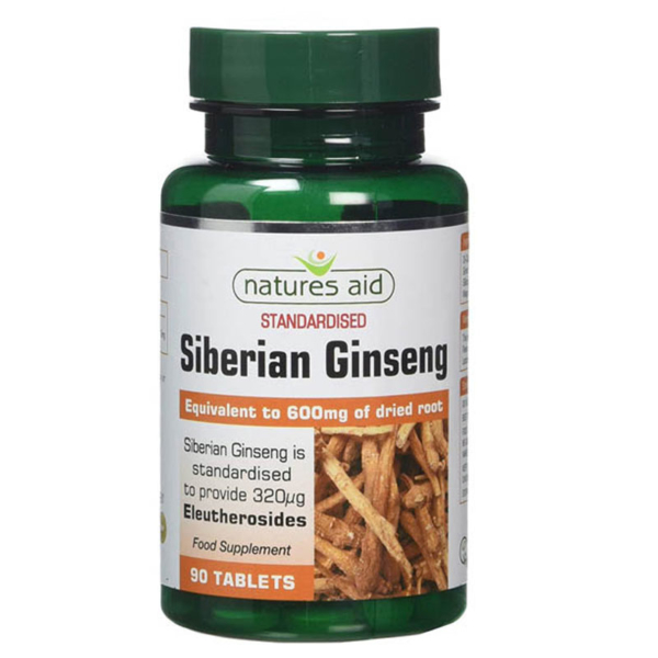 Natures Aid Siberian Ginseng 600mg 90's