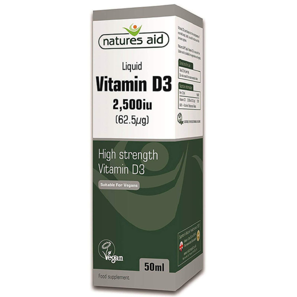 Natures Aid Vegan Vitamin D3 Liquid 50ml