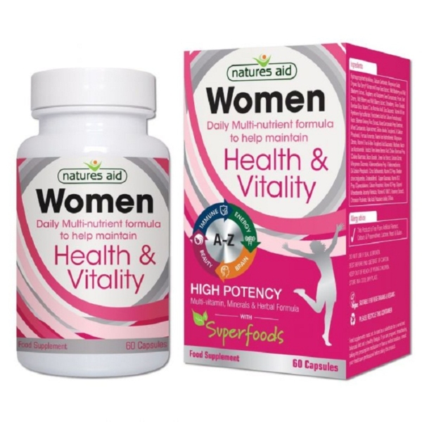 Natures Aid Women Multi-Vitamin & Minerls 60's