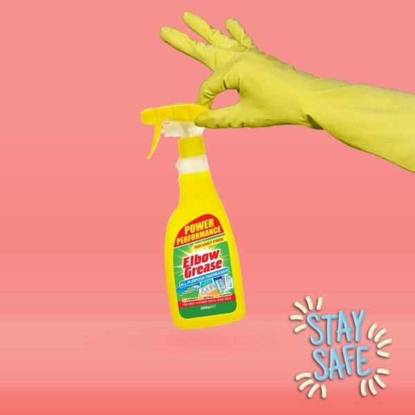 Elbow Grease Anti-Bacterial Household Rubber Gloves, 1 Pair - Medium - Image 4