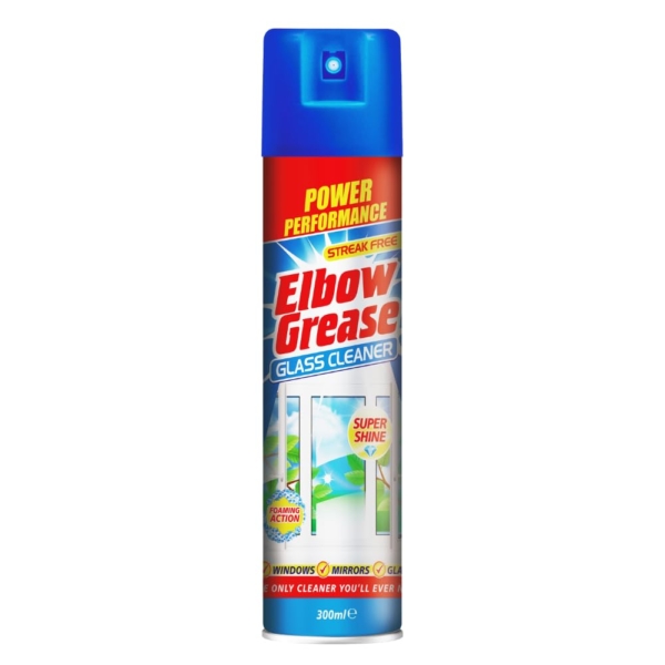 Elbow Grease Glass Cleaner Aerosol 300ml