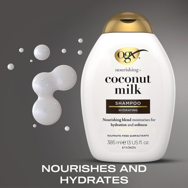 OGX Coconut Milk Shampoo 385ml - Image 4