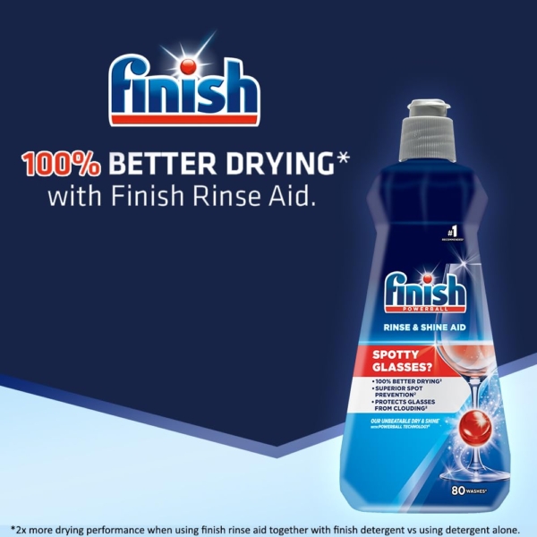 Finish Dishwasher Rinse Aid Liquid, Shine & Dry - 400 Ml - Image 4