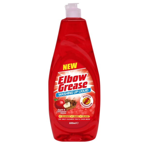 Elbow Grease Washing Up Liquid Apple & Cinnamon Fragrance 600 ml