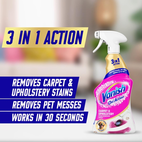 Vanish Oxi Action Carpet Care & Upholstery 500ml - Image 2