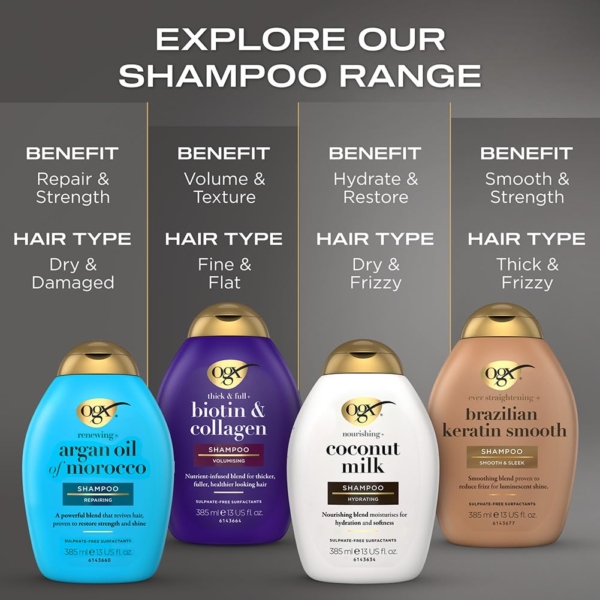 OGX Coconut Milk Shampoo 385ml - Image 11