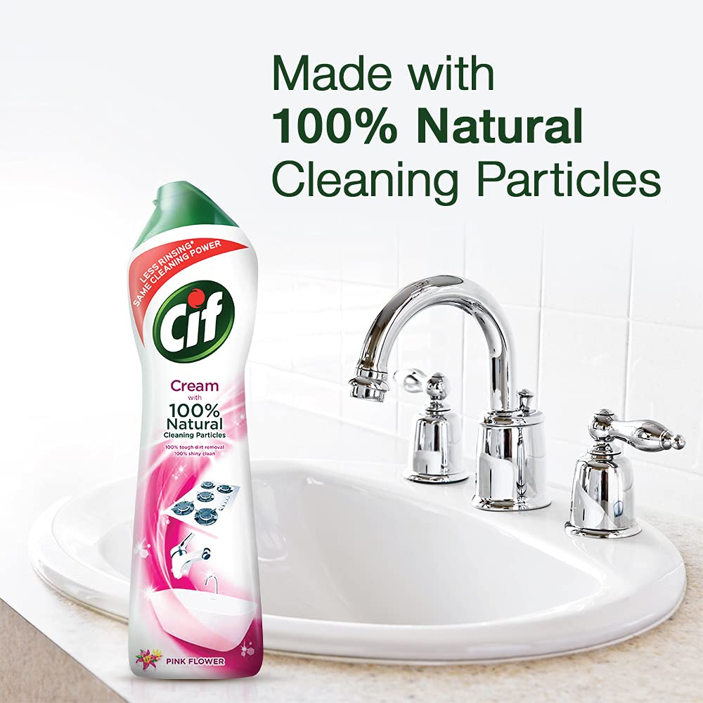 Cif - Cream, microcrystalline milk cleaner, Lila Flowers, net weight: 780g  - POLKA Health & Beauty