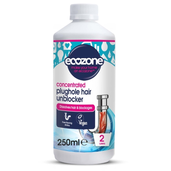 Ecozone Plug Hole Hair Unblocker 250ml