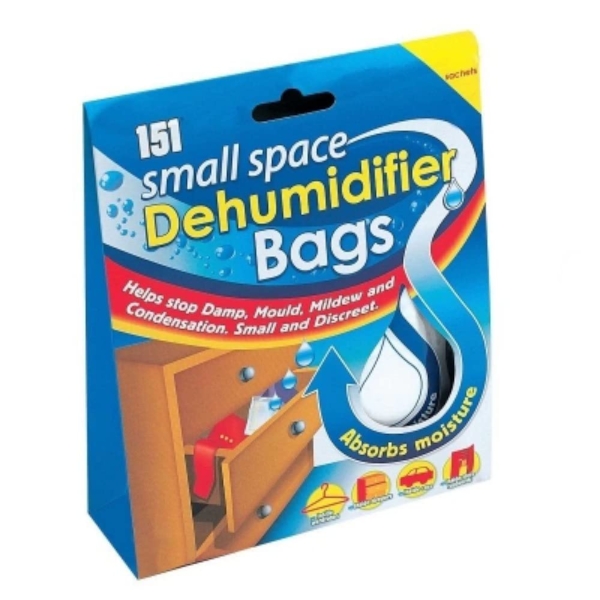 151 Small Space Dehumidifier Bags Wardrobe Drawer Mould Mildew Moisture Remover