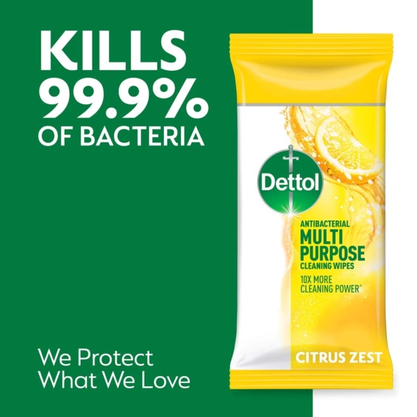 Dettol Multi Purpose Wipes Citrus105 - Image 2