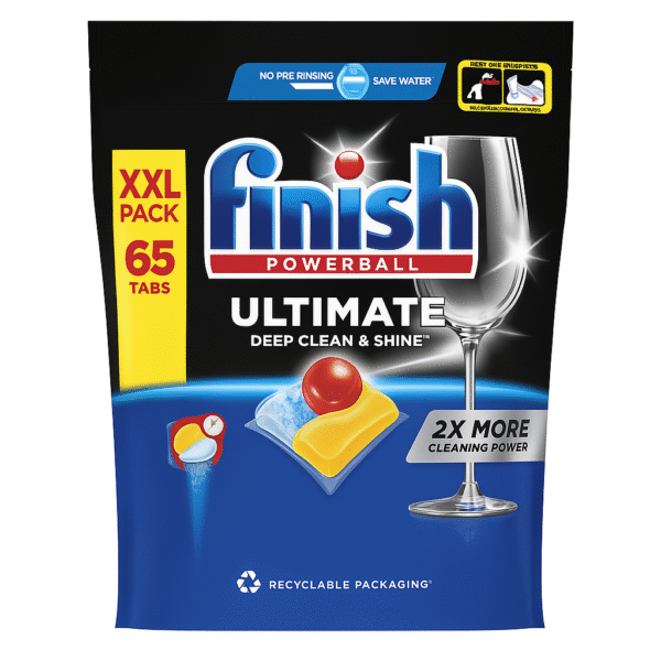 Finish Powerball Ultimate Deep Cleane And Shine Lemon 65's