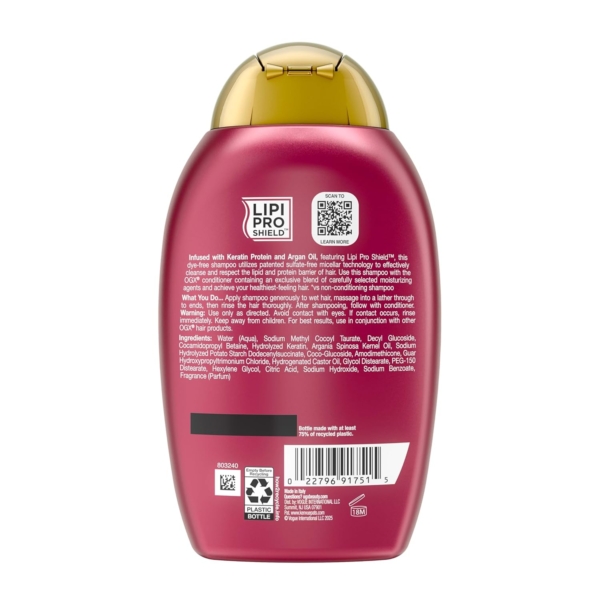 OGX Organix Anti-Breakage Keratin Oil Shampoo, 385ml - Image 2
