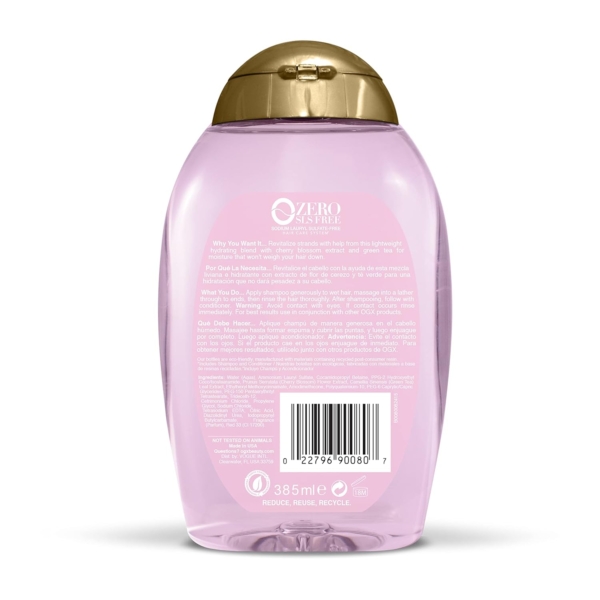 OGX shampoo heavenly hydration + cherry blossom 385ml - Image 2