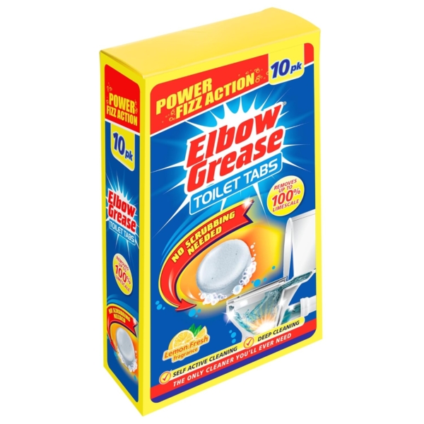 Elbow Grease Toilet Bowl Tablets 10's Lemon