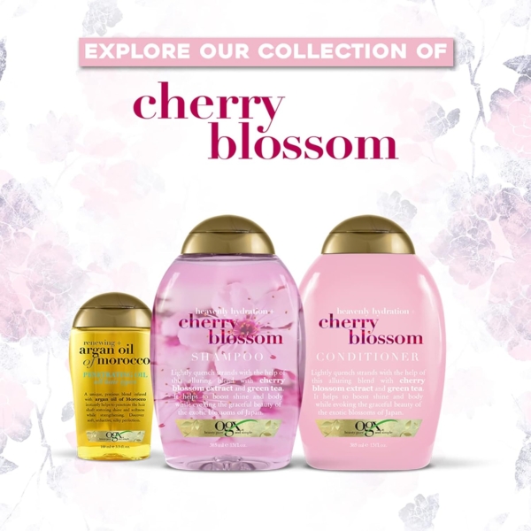 OGX shampoo heavenly hydration + cherry blossom 385ml - Image 5