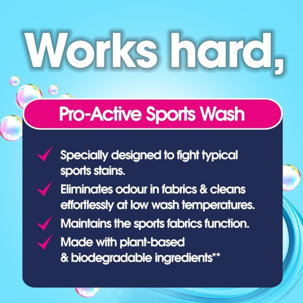 Ecozone Sports Wash Laundry Liquid 740ml - Image 2