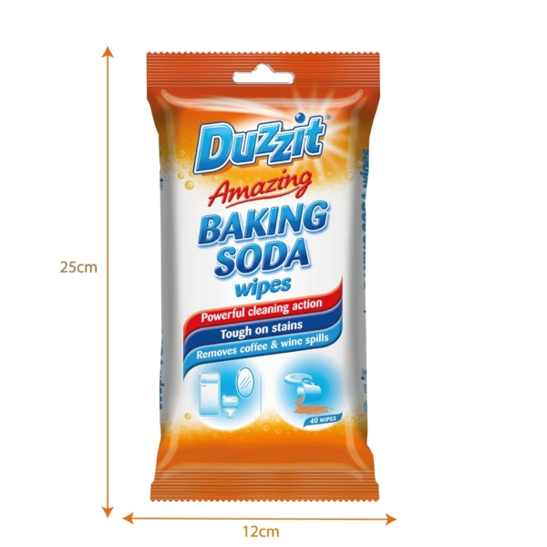 Duzzit Amazing Baking Soda Wipes 40 Pack - Image 6