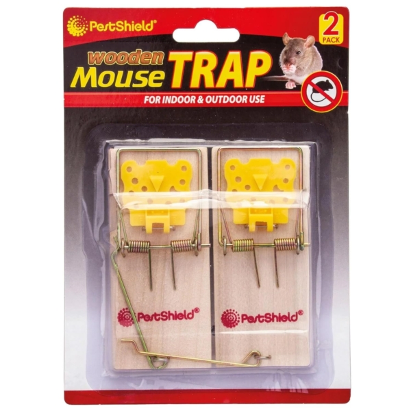 Pestshield Wooden Mousse Trap 2 Pack