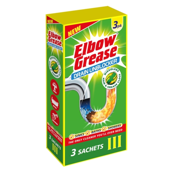 Elbow Grease Drain Unblocker 3 Pk