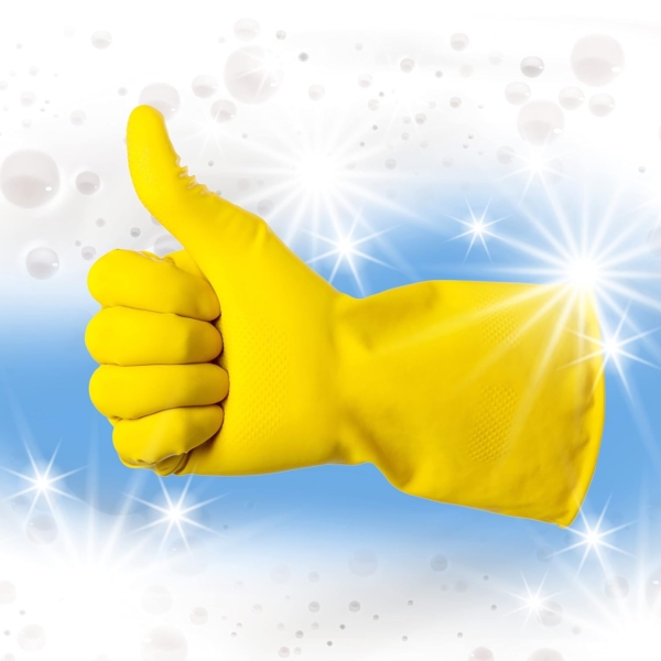 Duzzit Household Gloves Rubber Gloves 2 Pairs Medium - Image 4