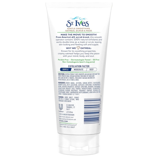 St Ives Soothing Oatmeal Scrub And Mask For Unisex 170g - Image 2