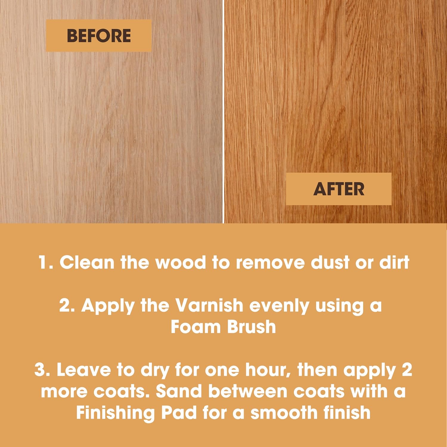 Furniture Clinic Wood Varnish Gloss 250ml 5 Furniture Clinic Wood Varnish Gloss 250ml - Image 5