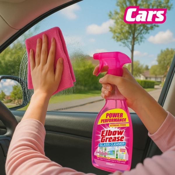 Elbow Grease Pink Glass Cleaner for Windows, Mirrors & Glass 500ml - Image 6