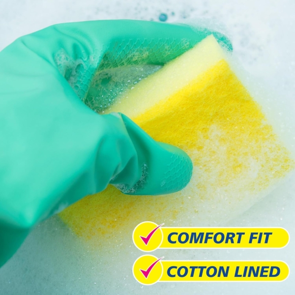 Elbow Grease Rubber Gloves For Bathroom M Size - Image 3