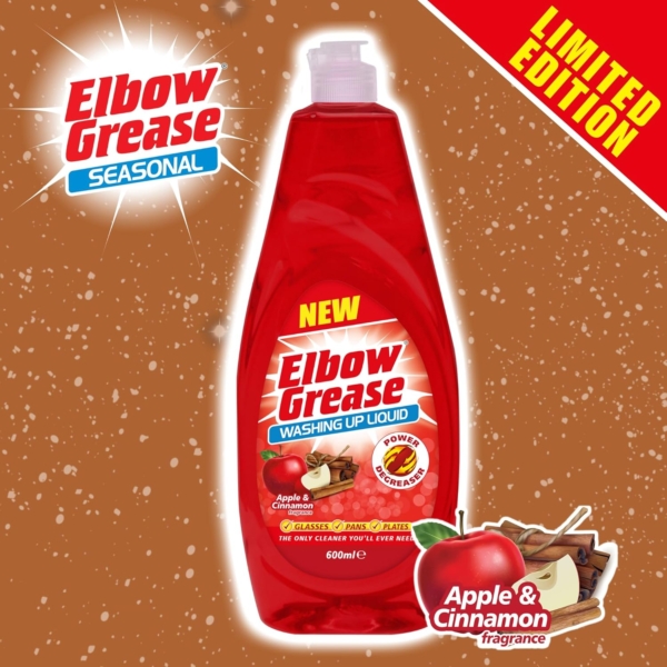 Elbow Grease Washing Up Liquid Apple & Cinnamon Fragrance 600 ml - Image 5