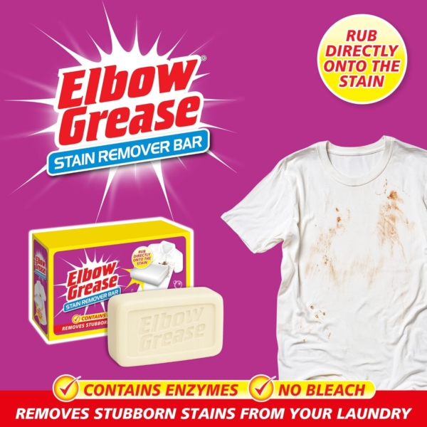 Elbow Grease Stain Remover Bar 100g - Image 3