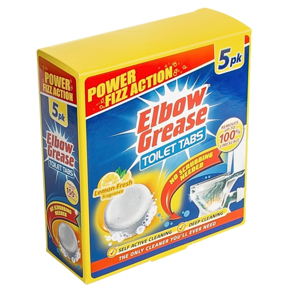 Elbow Grease Toilet Tabs Lemon Fresh Fragrance 5's